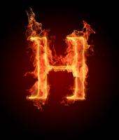 Fire Letter Wallpaper poster