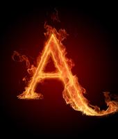 Fire Letter Wallpaper screenshot 1