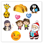 ikon ❤️Love, 😊 Emoji & 👧Cute Girl