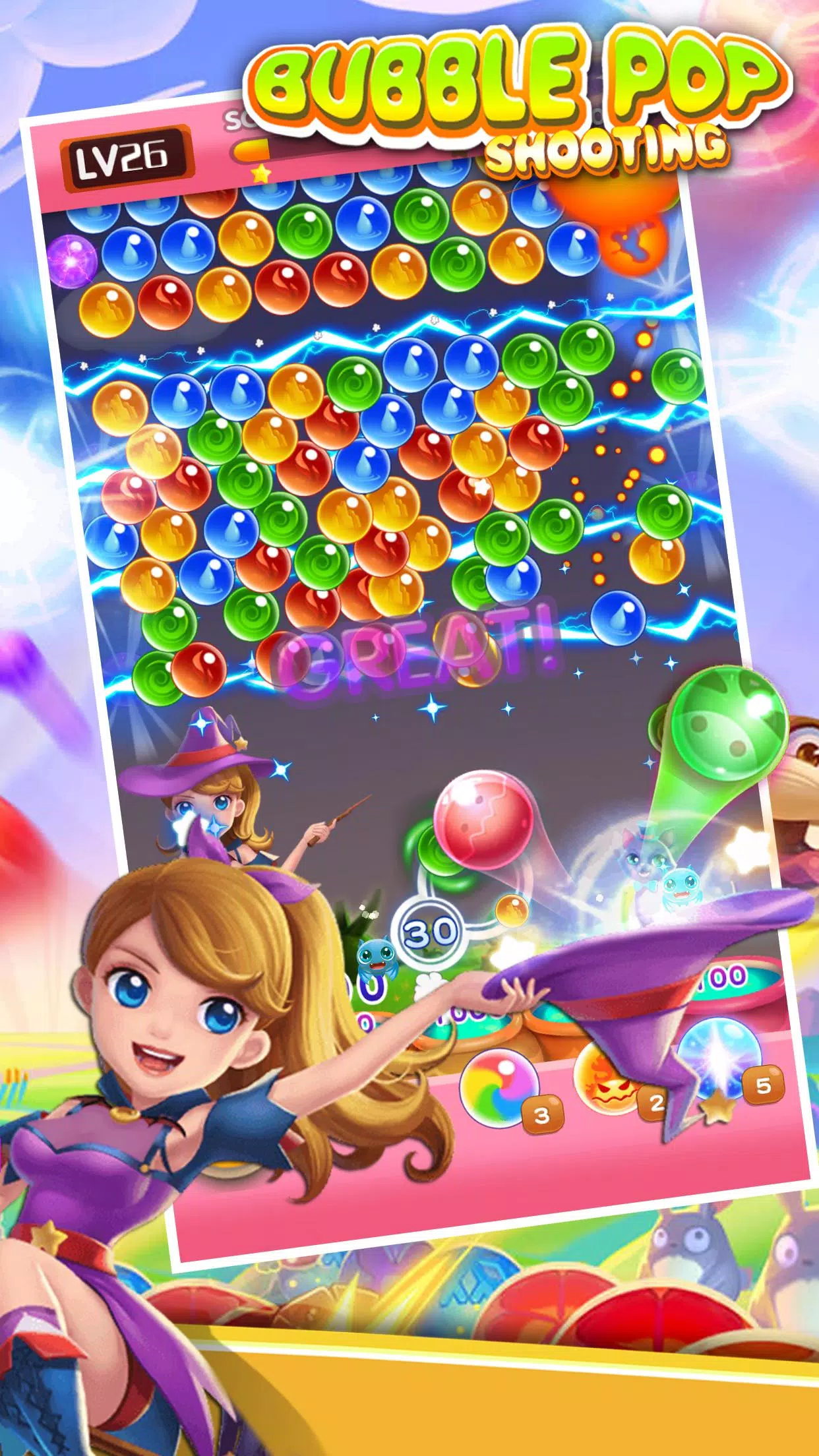 Bubble Crush Pop Shooter Games android iOS apk download for free