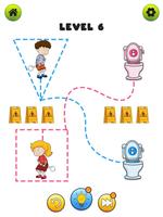 Toilet Rush Race: Draw Puzzle Plakat
