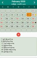 Myanmar Calendar  Z Calendar capture d'écran 1