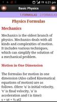 Basic Physics اسکرین شاٹ 1