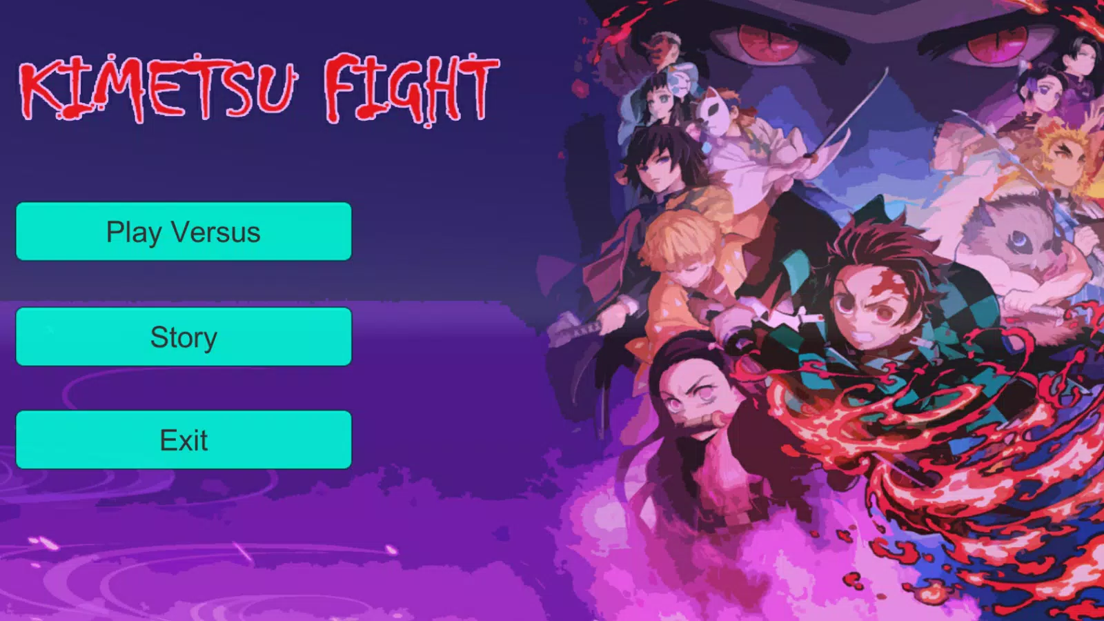 Tanjiro Nezuko Zenitsu Fighting Game MOD APK 1.4 (Menu, Unlimited