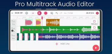 Editor de áudio - Música Mixer