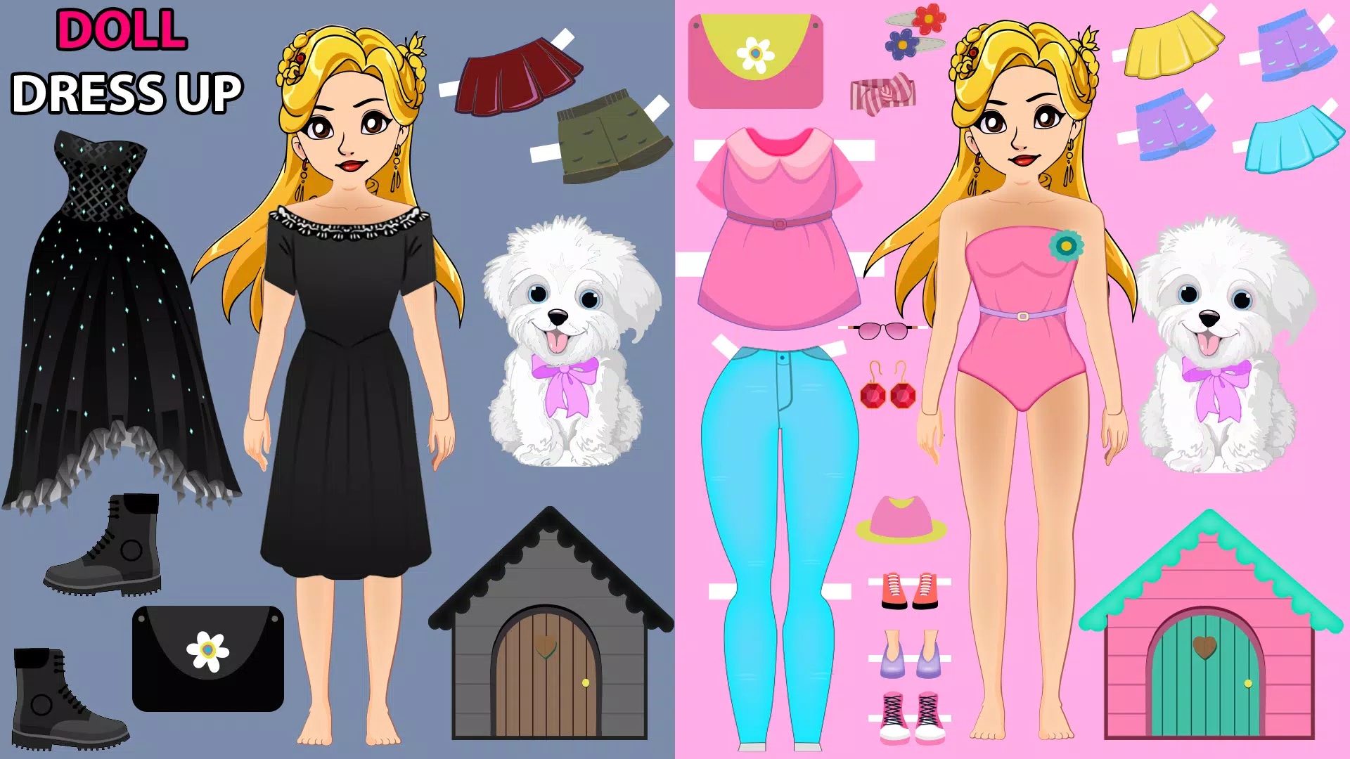 Download do APK de Boneca Chibi: Vestir e Colorir para Android