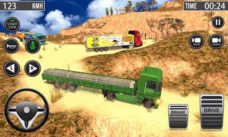 Mountain Truck Driving Simulator - Cargo Delivery постер