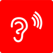 Tinnitus relief. Sound therapy icon