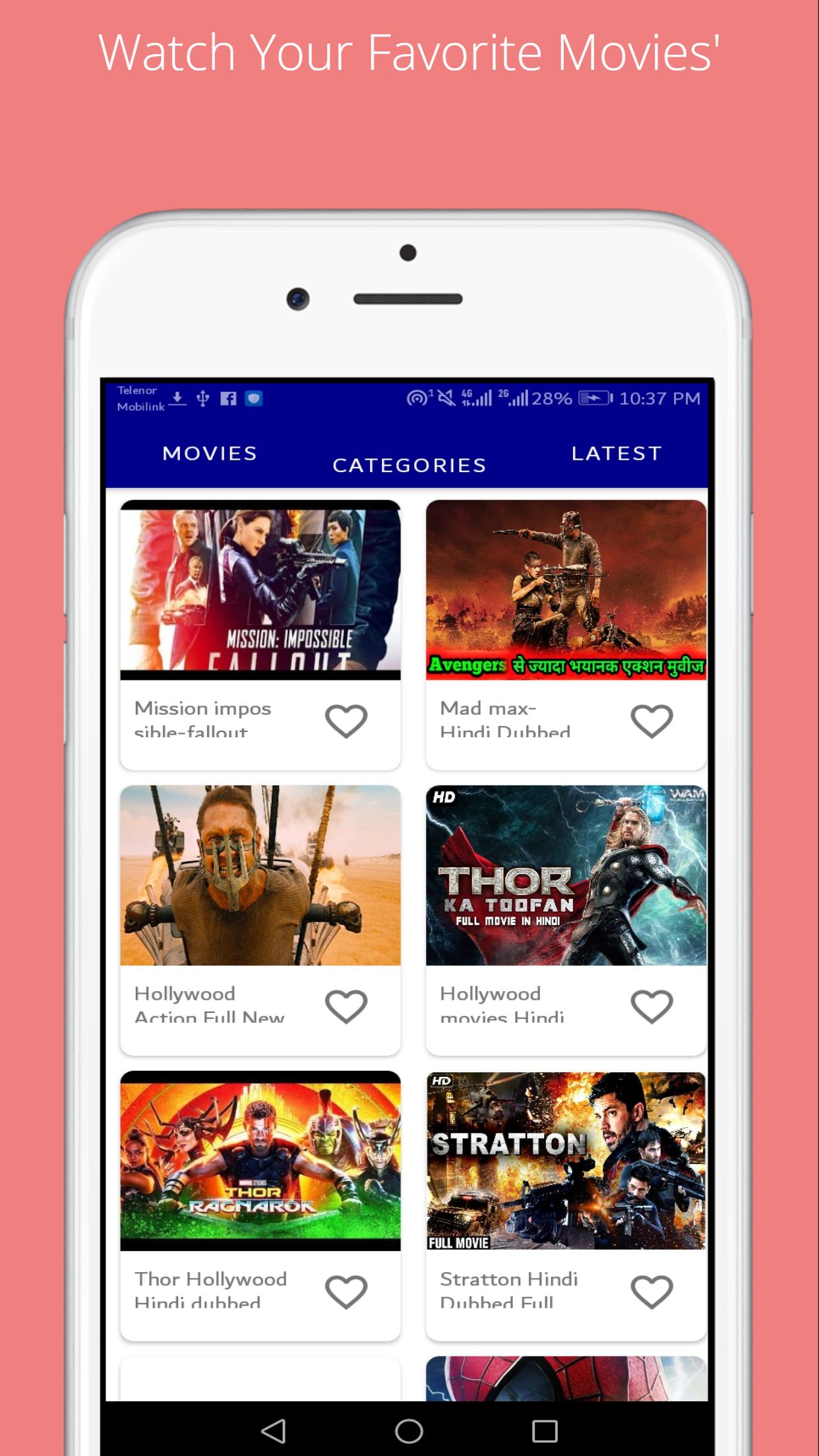 Hollywood Hindi Dubbed Movies APK for Android Download