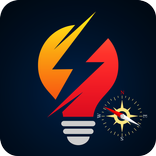 Flashlight +Compass - Super Bright LED Torch Light