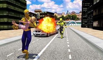 Flying spider crime city rescue game screenshot 2