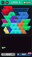 Hexagon Square Triangle Puzzle Block Plakat