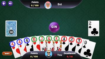 Gin Rummy Offline - Card game poster