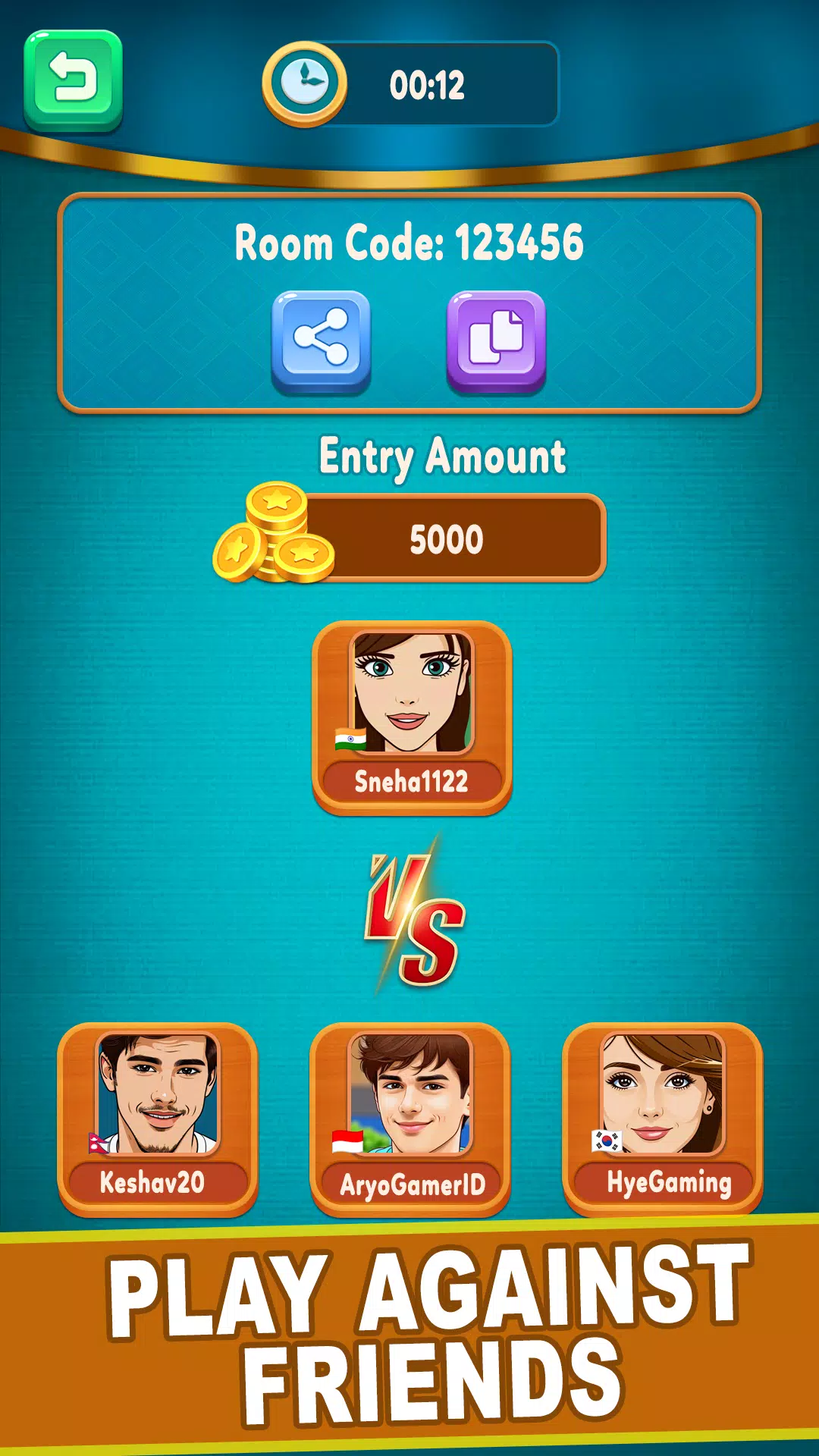 Play Ludo King Online with Friend Multiplayer Private Room codes