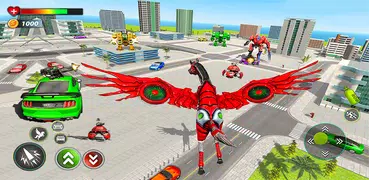 Flying Horse Robot Car Games