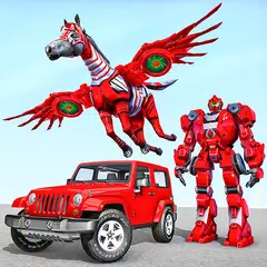 Flying Horse Robot Car Games APK Herunterladen