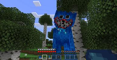 Huggy Wuggy mods for Minecraft الملصق