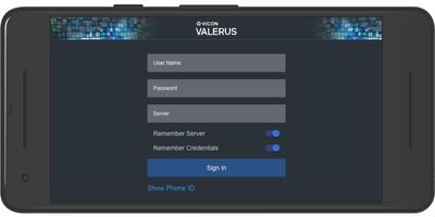 Vicon Valerus mobile app poster