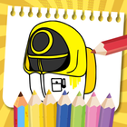 Among Us Coloring Book أيقونة