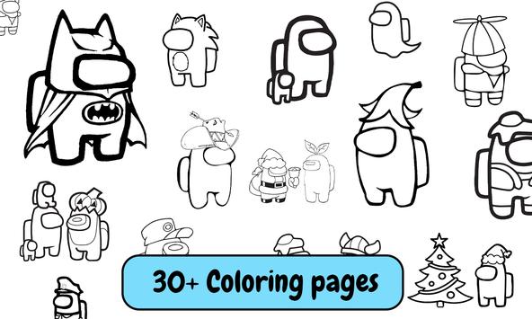 50 Among Us Game Coloring Pages Imposter  Best Free