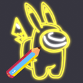 Learn to Draw Among Us Characters: Glow Edition