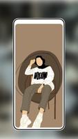 Hijab Cartoon Wallpaper screenshot 1