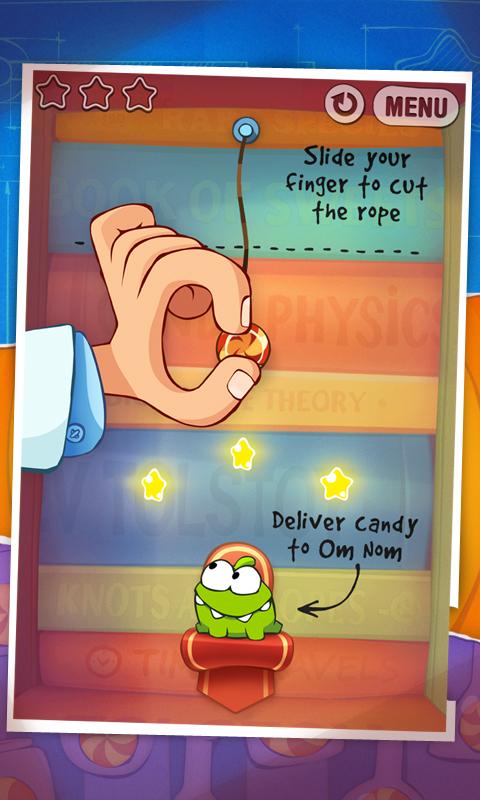 London, United Kingdom - October 09, 2018: Close-up shot of the Cut the Rope:  Experiments ™ application icon from ZeptoLab UK Limited on an iPhone Stock  Photo - Alamy