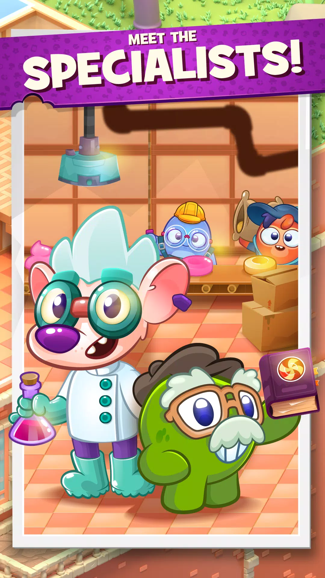 Download Free Android Game Om Nom Idle Candy Factory