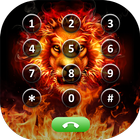 Fire Lion Photo Phone Dialer icône