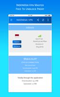 Indonesia VPN MASTER - Free To Unblock Proxy capture d'écran 1