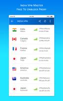 برنامه‌نما INDIA VPN MASTER - Free To Unblock Proxy عکس از صفحه