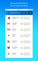 Philippines VPN MASTER - Free To Unblock Proxy 截圖 3