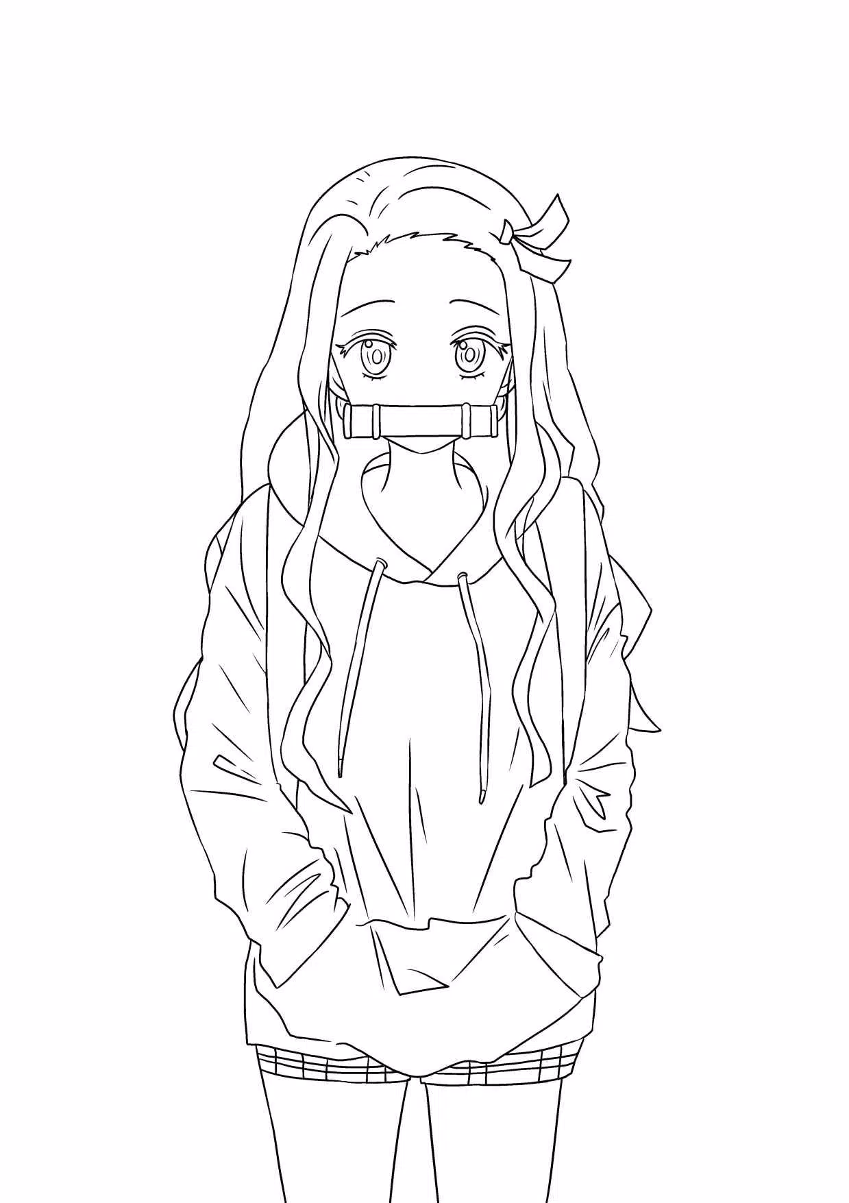 COMO DESENHAR a NEZUKO de DEMON SLAYER passo a passo 