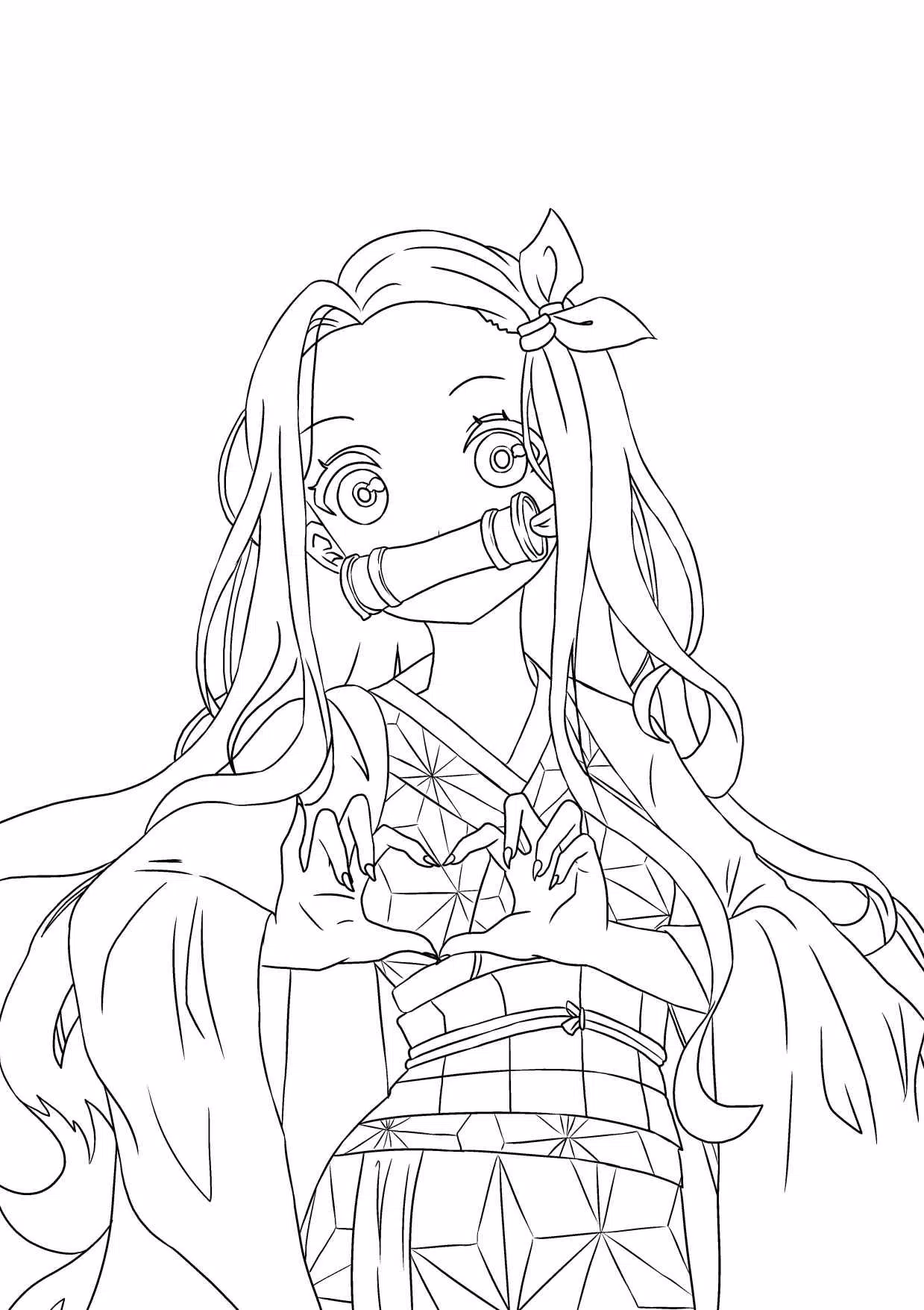 👉COMO DESENHAR NEZUKO KAMADO DE DEMON SLAYER (Kimetsu no Yaiba