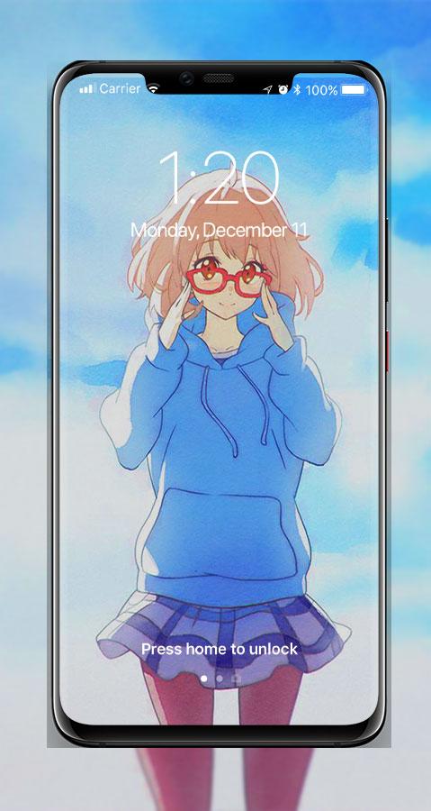 Kyoukai no Kanata (Beyond The Boundary), Mobile Wallpaper