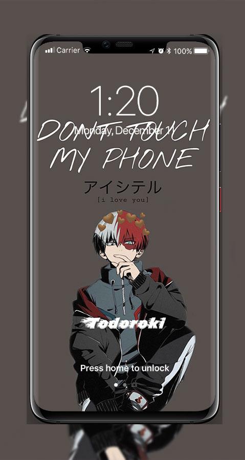 Don't Touch My Phone Wallpaper Lock Screen Anime APK for Android Download