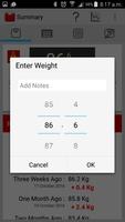 Weight Tracker "Weigh My Diet" capture d'écran 1