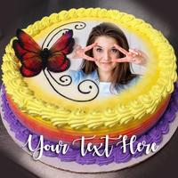 Birthday Cake Photo Frames wit الملصق