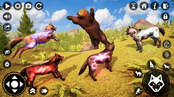 ألعاب الذئب محاكاة الحيوان 3d تصوير الشاشة 3