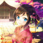 Kimono Anime Girl Wallpaper HD ikona