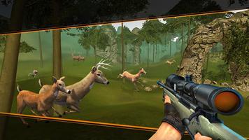 Chasse aux animaux Deer Sniper Hunt Safari Affiche