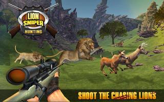 Poster Gioco di caccia di Lion Sniper