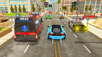 Police Ambulance 3d Game 2023 capture d'écran 2