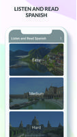 Listen and Read Spanish پوسٹر
