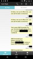 SMS Auto reply--When driving syot layar 1
