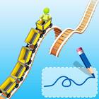 Draw Rollercoaster 3d icône