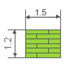 Calculation a rolled lawn icon