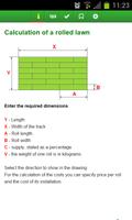 Calculation a rolled lawn Cartaz