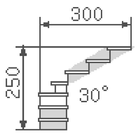 Stairs with rotary stages أيقونة