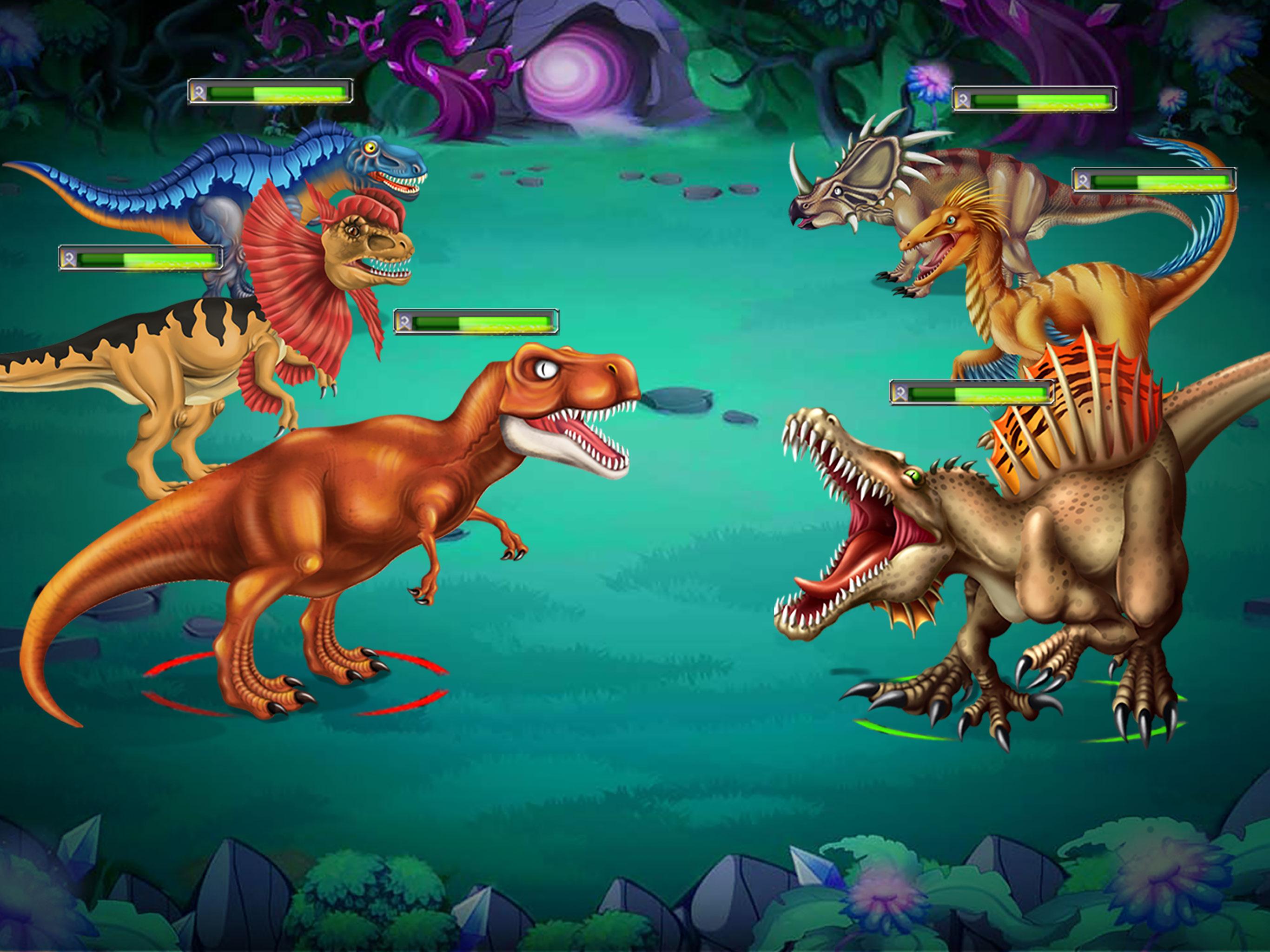 Игра динозавры сражаются